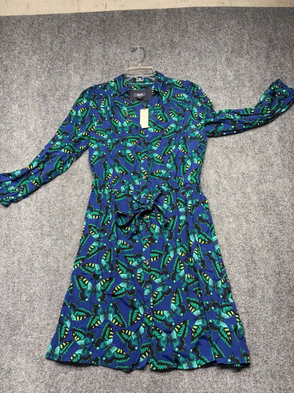 Maeve by Anthropologie Pippa Shirtdress Womens Sm Butterfly Whimsy Casual Modest